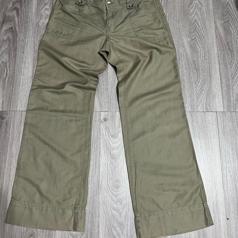 Banana Republic Women’s Olive Green Utility Pants Size 6 Ankle Length